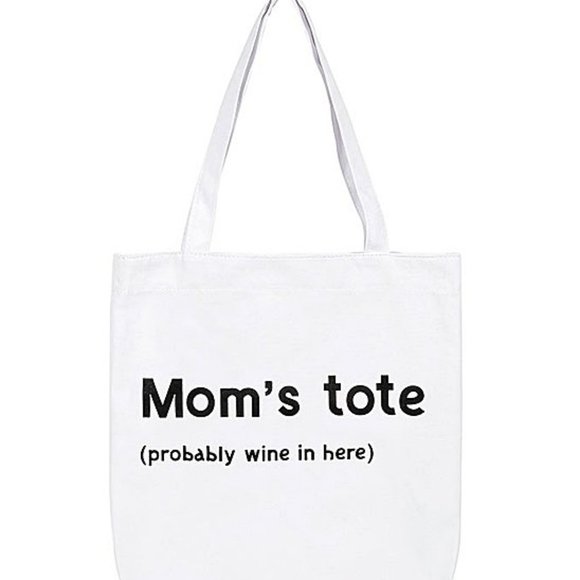 Department 56 Handbags - NWT Department 56 | White PARENTheses 'Mom's Tote' Tote
